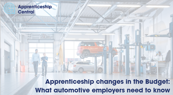 Apprenticeship changes in the Budget: What automotive employers need to know
